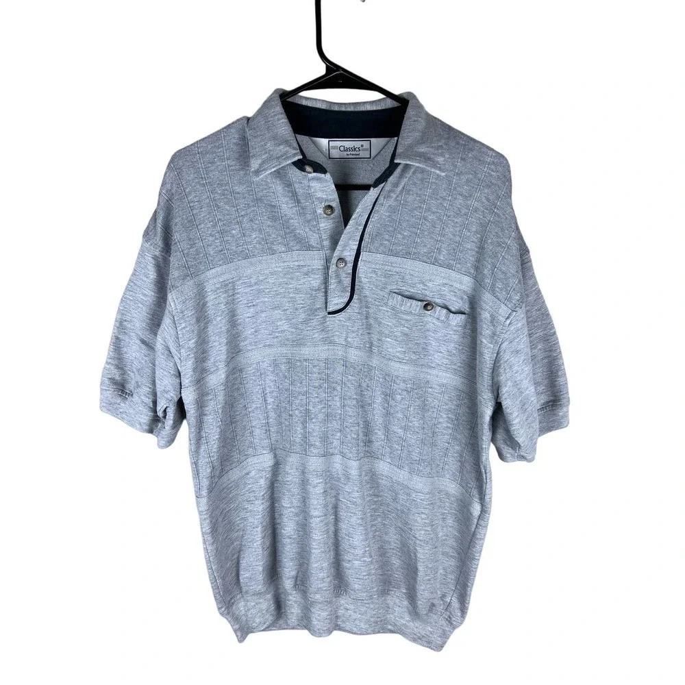 Vintage Classics by Palmland Gray Polo Size Medium